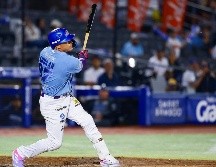 José Aguilar pegó un triple productor de dos carreras en la séptima entrada. CORTESÍA/Charros de Jalisco