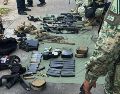 En la detención también se aseguró un arsenal. ESPECIAL