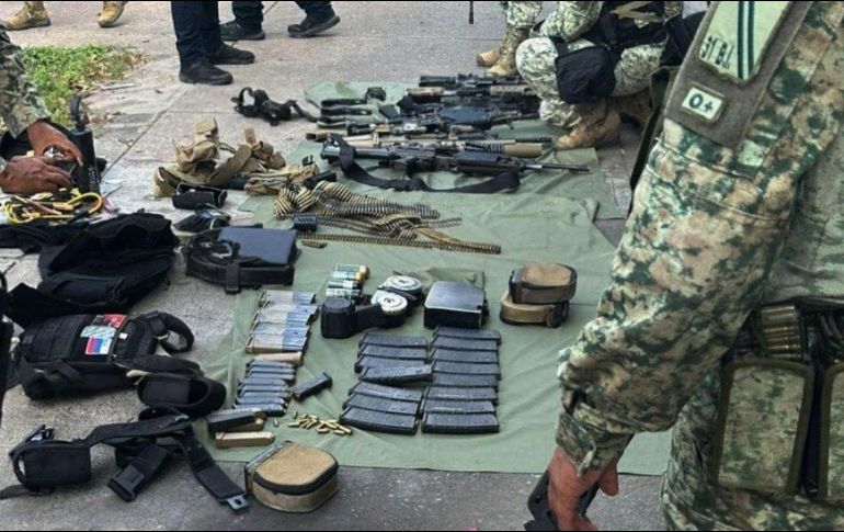 En la detención también se aseguró un arsenal. ESPECIAL