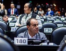 Los diputados se encontraban discutiendo la opinión sobre la Ley de Aguas Nacionales cuando se le pidió al exfutbolista emitir su voto. X/ @cuauhtemocb10.