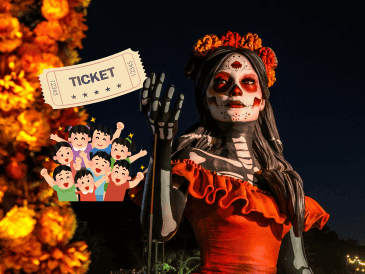 Calaverandia es un parque temático del Día de Muertos en Guadalajara y tiene costos especiales para los niños. EL INFORMADOR/ A. NAVARRO