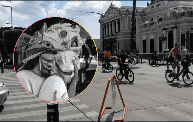 Este desfile forma parte del programa de actividades del Festín de los Muñecos —Festival Internacional de Títeres de Guadalajara— . ESPECIAL/X @via_recreactiva/Secretaría de Cultura