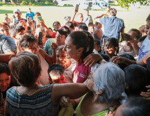 Previamente, la Mandataria federal supervisó los apoyos en los municipios Poza Rica y Álamo, de Veracruz. X/@Claudiashein