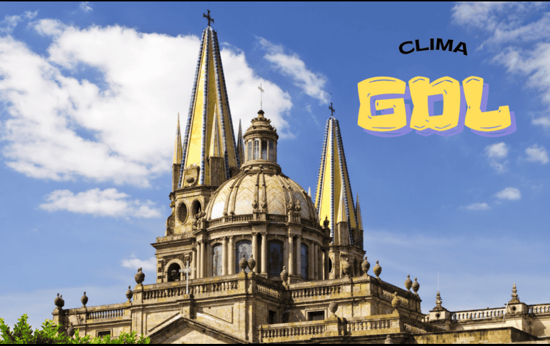 La probabilidad de lluvia para la ciudad de Guadalajara es prácticamente nula. ESPECIAL / CANVA