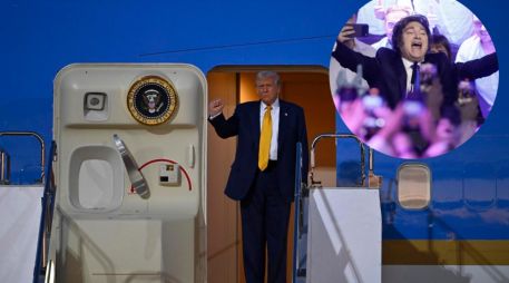 Trump habló sobre la victoria de Milei antes de llegar a Japón. EFE / DAVID MAREUIL / JUAN IGNACIO RONCORINI