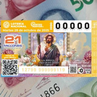 Resultados del Sorteo Mayor 3990 de la Lotería Nacional del 28 de octubre