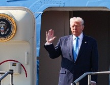 Donald Trump en su arribo a Busan, Corea del Sur. EFE/YONHAP