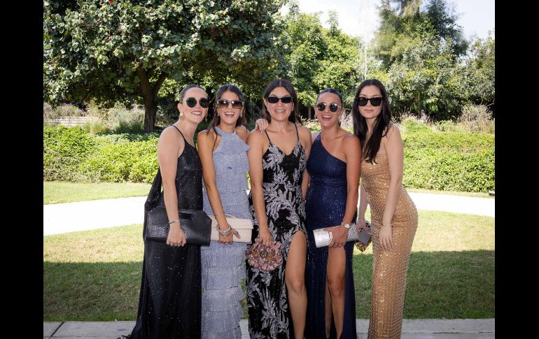 Sofía Franco, Lorenza de la Garza, Claudina González, Rebeca Cerda y Alexa Estrada. GENTE BIEN JALISCO / A. Rodríguez