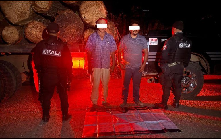 Los detenidos fueron puestos a disposición de un agente del Ministerio Público federal. ESPECIAL / Policía del Estado