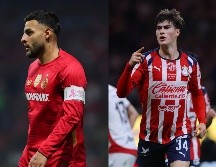 Alexis Vega, de Toluca, y Armando González, de Chivas, son los futbolistas aztecas que han marcado la diferencia en el presente torneo. Imago7 / ARCHIVO