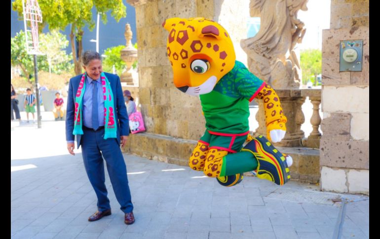 Zayu, Clutch y Maple, las tres mascotas que representarán al Mundial de Futbol 2026, visitaron por primera vez la Zona Metropolitana de Guadalajara. EL INFORMADOR / A. Navarro