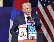 Trump parafraseo de esta manera un comentario publicado anteriormente en la red social Truth en el que aseguraba que Estados Unidos iba a reanudar pruebas nucleares. EFE / ARCHIVO