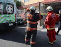 El elevador de carga de una finca en remodelación cayó por aparente exceso de carga, con un trabajador de 75 años de edad. ESPECIAL/ Bomberos de Zapopan