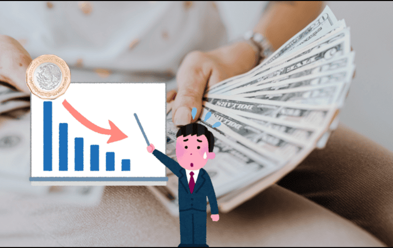 El peso mexicano tuvo una baja del 0.23% al cierre de jornada de este 31 de octubre. CANVA