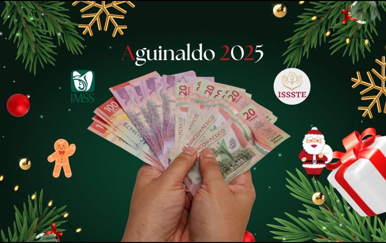 Este dinero entre los pensionados del IMSS e ISSSTE suele destinarse a compras de cara a la Navidad, el pago de deudas antes de fin de año, medicinas, entre otros. ESPECIAL / CANVA