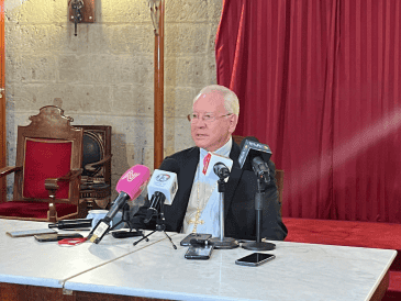 El cardenal añadió que con hechos como  el asesinato de Carlos Manzo el crimen organizado se fortalece. EL INFORMADOR/ J. VELAZCO