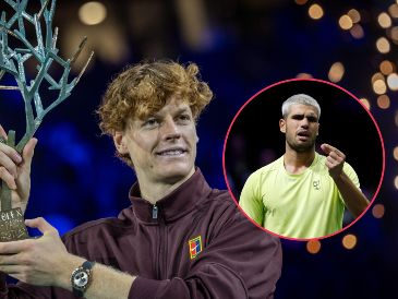 Sinner se coloca de nuevo en la cúspide del tenis que cedió a Alcaraz en agosto pasado, tras su derrota en la final del Abierto de Estados Unidos contra el español. EFE / C. Petit-Tesson / ARCHIVO