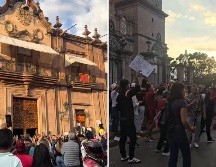 La protesta derivó en hechos violentos que dejó siete detenidos. ESPECIAL