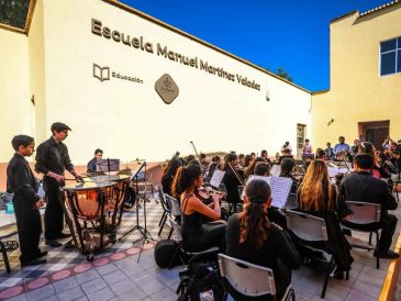 Como parte de la estrategia estatal de promoción de la cultura, este lunes dio arranque del programa "Aulas de Música", para que las infancias y juventudes tengan la oportunidad de adquirir habilidades musicales. EL INFORMADOR / A. Navarro