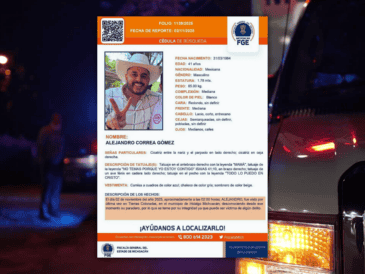 Las autoridades de procuración de justicia y policiales continúan la búsqueda de Alejandro Correa. ESPECIAL / CANVA