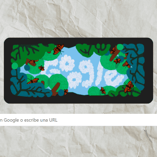 Google rinde homenaje a la llegada de la mariposa monarca en "doodle"