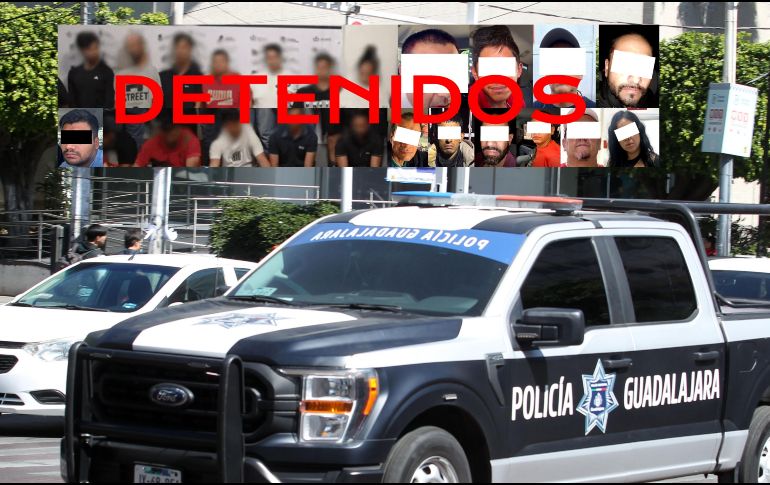 Estos son los resultados de la Policía de Guadalajara recabados en la semana pasada. EL INFORMADOR / ARCHIVO