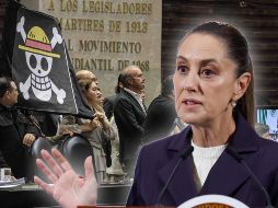 Esto dijo Sheinbaum sobre el uso de la bandera de One Piece en la intervención del PRI del día de ayer en la Cámara de Diputados. SUN / ARCHIVO / EFE / Sáshenka Gutiérrez