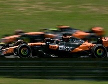 Lando Norris, en primero, y Oscar Piastri, en segundo, dominaron las acciones en Interlagos. AFP / N. Almeida