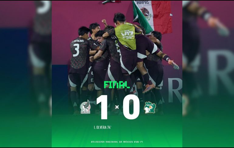 El Tri revive en el Mundial Sub-17 y buscará su pase a las rondas de eliminación frente a Suiza el próximo lunes 10 de noviembre. X / @miseleccionsubs