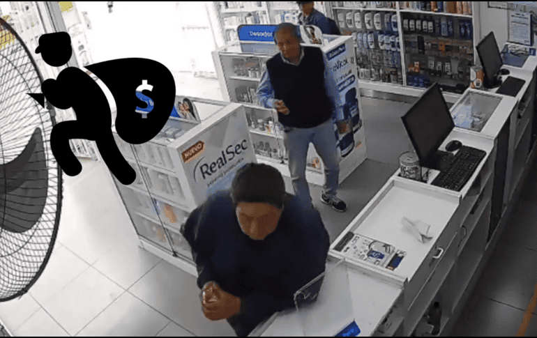 Adultos mayores roban una farmacia en Perú. ESPECIAL / X / @unchasqui