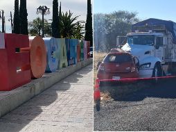 Un vehículo de carga se impactó de frente contra un vehículo compacto en color rojo en carretera de Teocaltiche. EL INFORMADOR / ARCHIVO / ESPECIAL