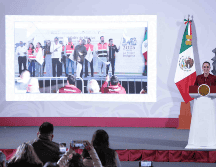 La Presidenta estuvo acompañada por los titulares de la Secretaría de Comunicaciones y Transportes, el de la Agencia Reguladora del Transporte Ferroviario y el gobernador de Tamaulipas para este evento. SUN / F. Rojas