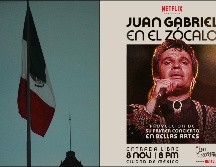 Netflix y el Gobierno de la Ciudad de México traen a Juan Gabriel al Zócalo a través de la proyección de uno de sus icónicos conciertos. ESPECIAL / Gobierno de la Ciudad de México