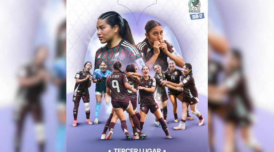 México consiguió su segunda mejor actuación en un Mundial Sub-17 Femenino al concluir en el tercer lugar. X / @Miseleccionfem