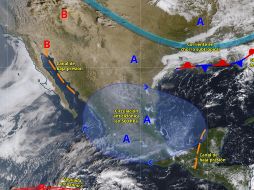 El SMN exhortó a la población a extremar precauciones ante los efectos del frente frío. ESPECIAL/ SMN.