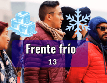 Para hoy, 9 de noviembre, el frente frío número 13 se desplazará rápidamente sobre el norte, noreste y oriente del país. SUN/ARCHIVO