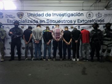 Los integrantes de esta banda fueron capturados en flagrancia mediante un operativo implementado por agentes de la Fiscalía el pasado 7 de noviembre. FISCALÍA DEL ESTADO DE JALISCO