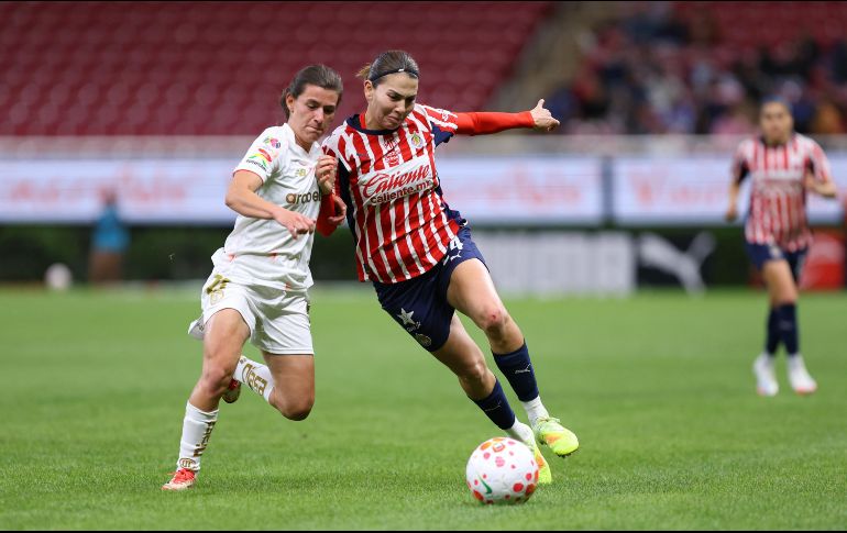 Alicia Cervantes llevó a cabo una inspirada actuación ante el Toluca. IMAGO7