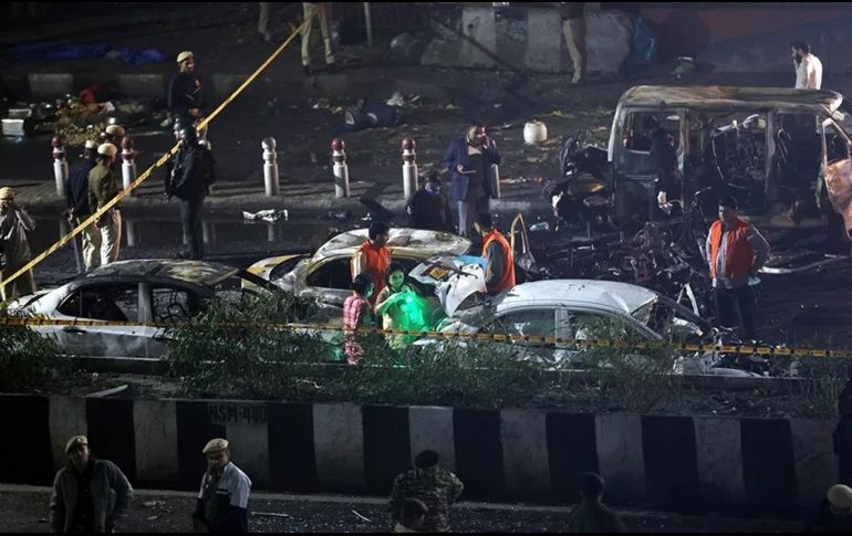 La explosión continúa siendo investigada por las autoridades indias. EFE / R. GUPTA