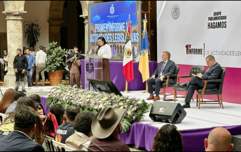 Valeria Ávila Gutiérrez enfatizó que el grupo llegó al Congreso como parte de la coalición Sigamos Haciendo Historia en Jalisco, que incluye a Morena, Partido del Trabajo, Verde Ecologista, Hagamos y Futuro. FACEBOOK / Valeria Ávila