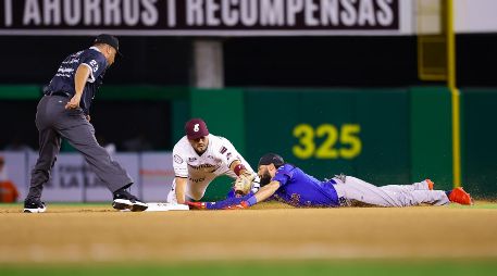 Hamilton fue la figura ofensiva de Charros con tres hits, dos carreras anotadas y tres producidas. CORTESÍA/Charros de Jalisco