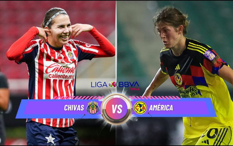 Inician las semifinales del Torneo Apertura 2025 de la Liga MX Femenil y el partido con el que cierran la actividad del día es el Clásico Nacional. ESPECIAL / IMAGO7 y CANVA