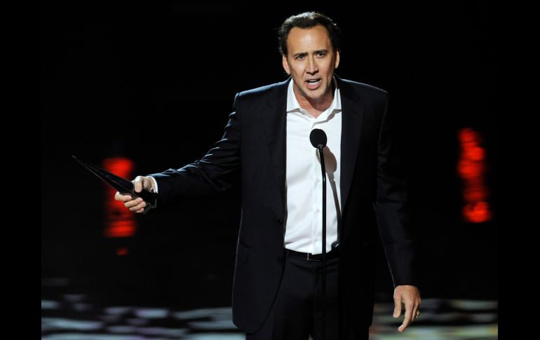 Nicolas Cage entendiendo los premios Maverick en 2011 AP/ARCHIVO