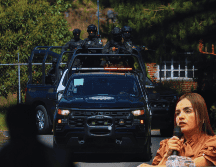 Grecia Quiroz, viuda de Carlos Manzo, señaló que aceptó el reforzamiento de su seguridad pensando en sus hijos. EFE / SUN / ARCHIVO