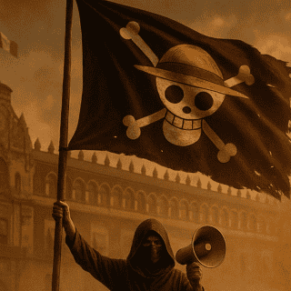 ¿Qué significa la bandera de One Piece utilizada en la Marcha de la Generación Z?