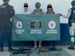 Elementos del Ejército y de la Guardia Nacional aseguraron armas y drogas durante operativos en Michoacán. ESPECIAL