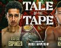Todo está listo para que Divino Espinoza defienda su cinturón ante Khegai en un duelo que promete intensidad. X/trboxing