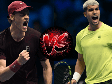 El próximo domingo, en el escenario del Nitto ATP Finals 2025 se vivirá un duelo de alto calibre. X/@carlosalcaraz/@janniksin