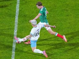 La poca precisión ofensiva impidió que México anotara en la primera mitad.