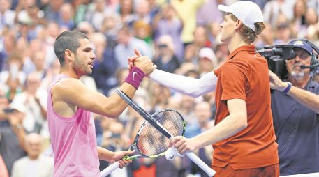 La última vez que ambos se enfrentaron fue en la final del Abierto de Estados Unidos en la que el español se impuso al italiano. AFP/C. Triballeau